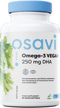 Osavi Omega-3 Vegan 250 mg DHA, 60 vegankapslit