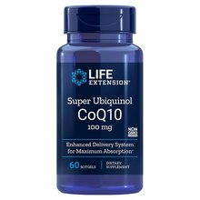 Life Extension Super ubikinool CoQ10 100 mg, 60 kapslit