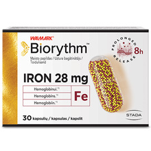 Biorythm Iron 28 mg, 30 kapslit