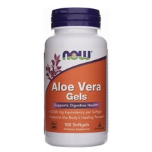 Now Foods Aloe Vera Gels 10000 mg, 100 kapslit