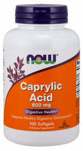 Now Foods kaprüülhape 600 mg, 100 kapslit