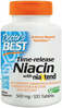 Doctor's Best aeglaselt vabanev niatsiin koos niaXtendiga, 500 mg, 120 tabletti