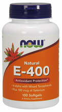 Now Foods E-vitamiin 400 IU + seleen, 100 kapslit