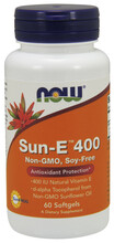 Now Foods E-vitamiin Sun-E 400 RÜ, 60 kapslit