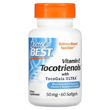 Doctor's Best Tocotrienols with EVNol SupraBio, 50 mg, 60 kapslit