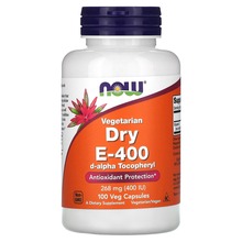 Now Foods E-vitamiin E-400 kuiv, 100 kapslit