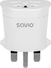 Toiteadapter/inverter Savio AP-05, 2500 W, valge, siseruumides kasutamiseks