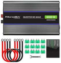 Pingemuundur Qoltec Monolith 6000 MS Wave, 12 V - 230 V, 3000/6000 W, USB
