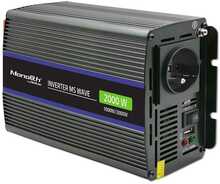 Pingemuundur Qoltec Monolith 2000 MS Wave, 12 V - 230 V, 1000/2000 W, USB