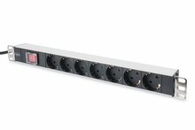 Pikendusjuhe Digitus DN-95402, 7 pistikupesa, 4000 W, 2 m, must