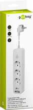 Pikendusjuhe Goobay 41264 lülitiga ja USB, 3 pistikupesa