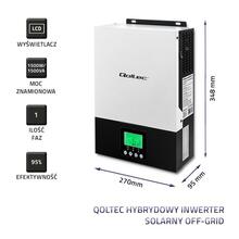 Qoltec 53875 hübriid päikeseinverter 1.5 kW, 80A MPPT