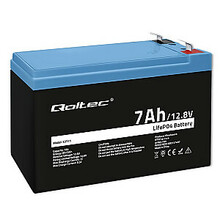 Qoltec LiFePO4 aku 12.8V, 7Ah, 89.6Wh