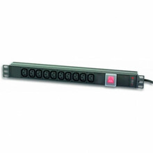 Toitejaotusplokk Techly PDU 1U 10xC13 250V/10A