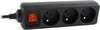 UPS pikendusjuhe Gembird EG-PSU3F-01, 3 pistikut, 0.6 m, must