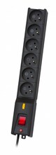 Ülepinge kaitse Lestar 1966004697, 6 pistikupesa, 230 V, 5 m, must