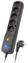Lestar LV-530W pikendusjuhe ülepingekaitsega, 5 m, must