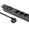 Pistikupesa liist Qoltec PDU 19 RACK 1U 16A 6xFRENCH 1.8m