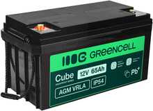 Green Cell Cube AGM VRLA IP54 12 V 65 Ah aku