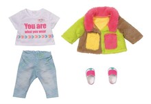 Nukuriiete komplekt värvilise mantliga Baby Born Deluxe Colour Coat, 43 cm