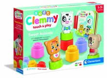 Ehitusklotside komplekt Baby Born Cubes & animals Soft Clemmy, 9 osa