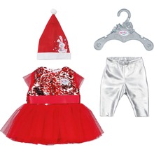 Riiete komplekt nukule Zapf Creation Baby Born Xmas 836118, punane, 43 cm