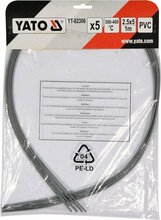 Plastikust keevitusvardad Yato YT-82306, PVC, 2.5x5 mm, 5 tk