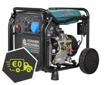 Inverterbensiin/gaasigeneraator Konner & Sohnen KS 8100iEG, 7200 W