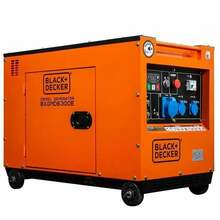 Diiselgeneraator Black+Decker Full Power, 6300 W, must