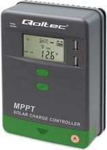 Päikesepaneeli kontroller Qoltec MPPT 10A, 12V/24V, LCD ja Bluetooth