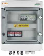 KENO ENERGY DC+AC ühenduskarp ülepinge kaitsega 1000V, 2x PV string, 2x MPPT, 25A 3-F