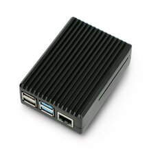 Korpus Raspberry Pi 4B jaoks, alumiinium, must, OEM