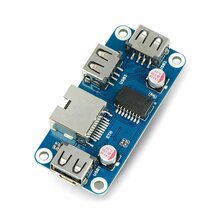 Ethernet/USB HUB Waveshare 20416, 3xUSB 1xRJ45 Ethernet