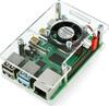 Raspberry Pi 4B/3B+/3B/2B korpus ventilaatoriga GRAVLASER, läbipaistev