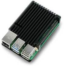 Korpus Raspberry Pi 5 JUSTPI alumiinium must
