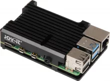 Korpus miniarvutile Raspberry Pi 4 JOY-IT RB-ALUCASEP4+07 must