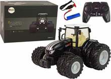 Metallist kaugjuhitav traktor Import Leantoys, must