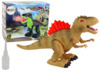 Tuldpurskav dinosaurus Lean Toys, pruun
