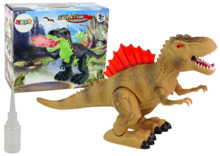 Tuldpurskav dinosaurus Lean Toys, pruun
