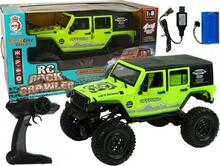 Off-road auto Lean Toys Rock Crawler, 2.4 GHz, roheline, 4 x 4