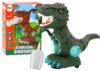 Mängudinosaurus Lean Toys, tantsiv, valgus- ja heliefektidega, roheline