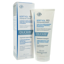 Tasakaalustav šampoon psoriaasist kahjustatud peanahale Ducray Kertyol P.S.O., 200 ml