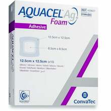 AQUACEL AG FOAM haavaside kleepuv silikoon, 12,5 cm x 12,5 cm, 10 tk