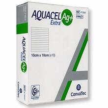Convatec Aquacel AG + Extra side, 10 cm x 10 cm, 10 tk