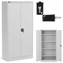 Metallist kontorikapp dokumentidele Frommstarck, 4 riiulit, 180 cm, hall