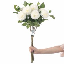 Kunstlill AmeliaHome Piwoni, 62 cm, kreem/roheline