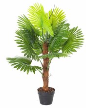 Kunsttaim potis Home4you, palm, 100 cm, roheline