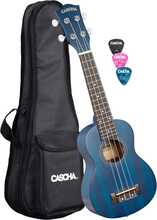 Sopranukulele Cascha Mahogany, sinine HH 2266