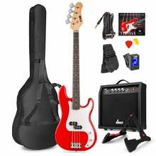 Basskitarrikomplekt Max GigKit, punane