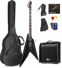 Elektrikitarrikomplekt Max GigKit Rock V-style Pack, must